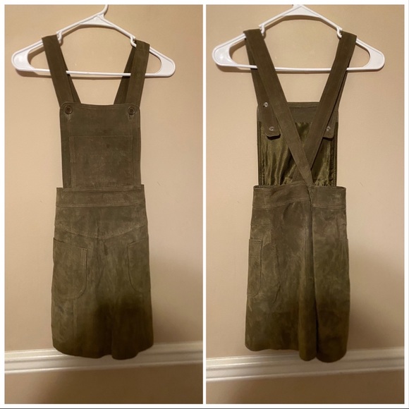 ASOS olive green suede jumper - Picture 4 of 6